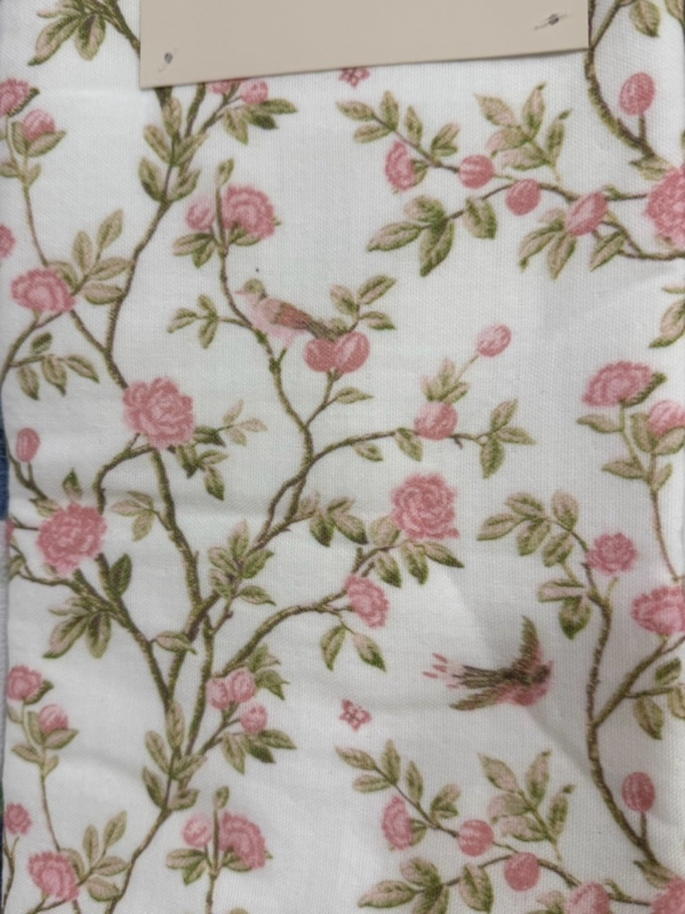 Laura Ashley Pink and Green Floral Kitchen Towels - Set of Two Eglantine de Nil. - Picture 6 of 6